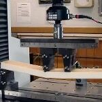 View of router machine